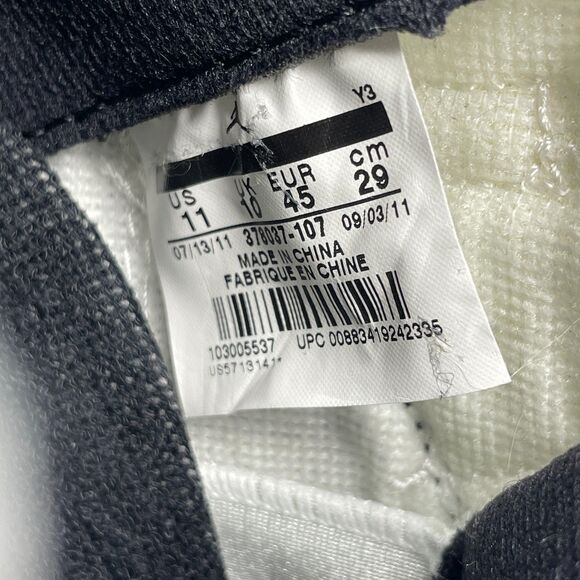 Nike Air Jordan 11 Concord Mens 11 Black Patent Leather Iconic Sneakers 2011 EUC - Picture 9 of 13